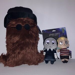 Halloween Dog Toys: Cousin Itt, Wednesday, Pugsley that‎ Squeak and Crinkle